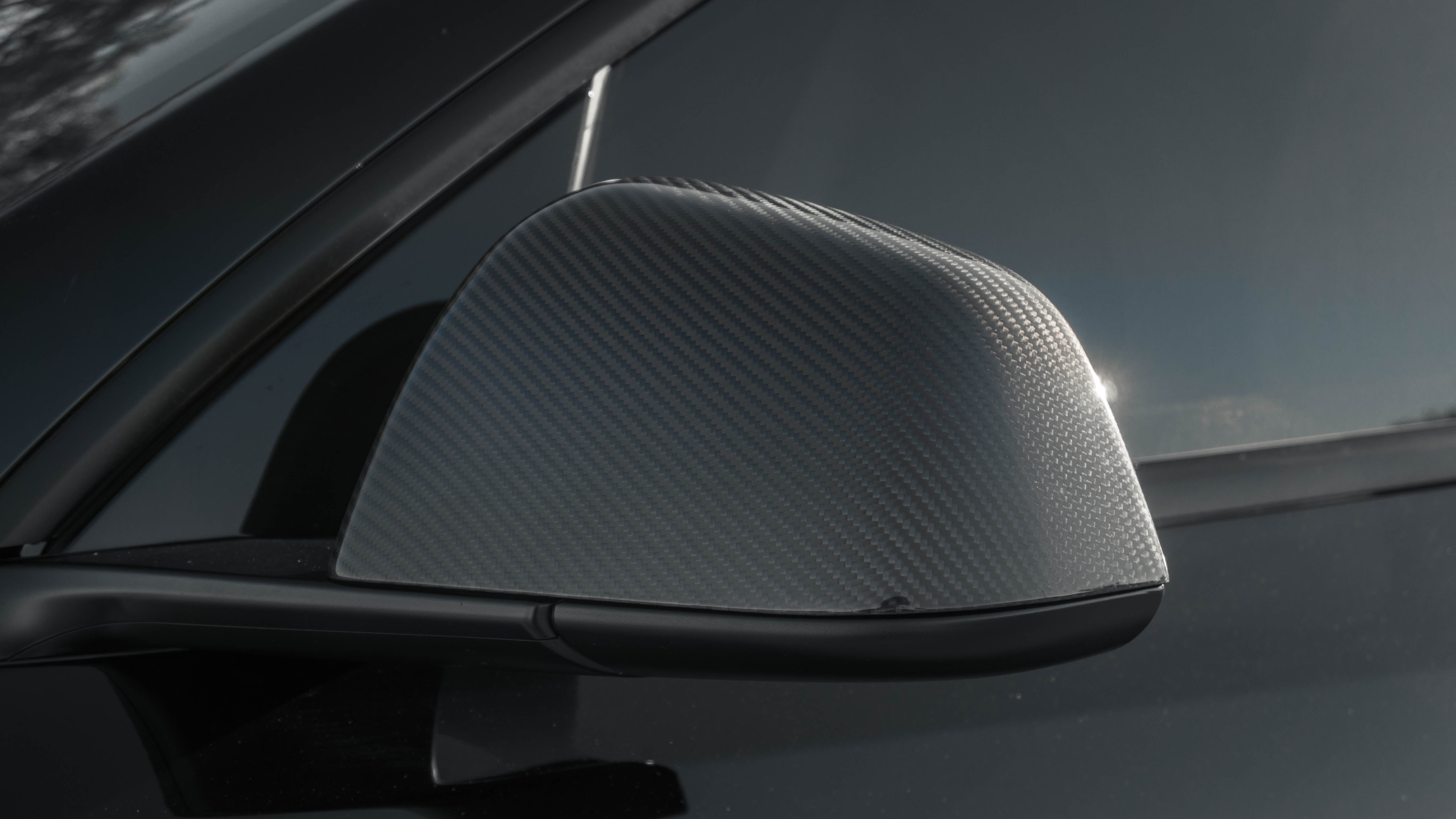 FOR 2017-23 TESLA MODEL 3 M STYLE REAL CARBON FIBER SIDE WING MIRROR