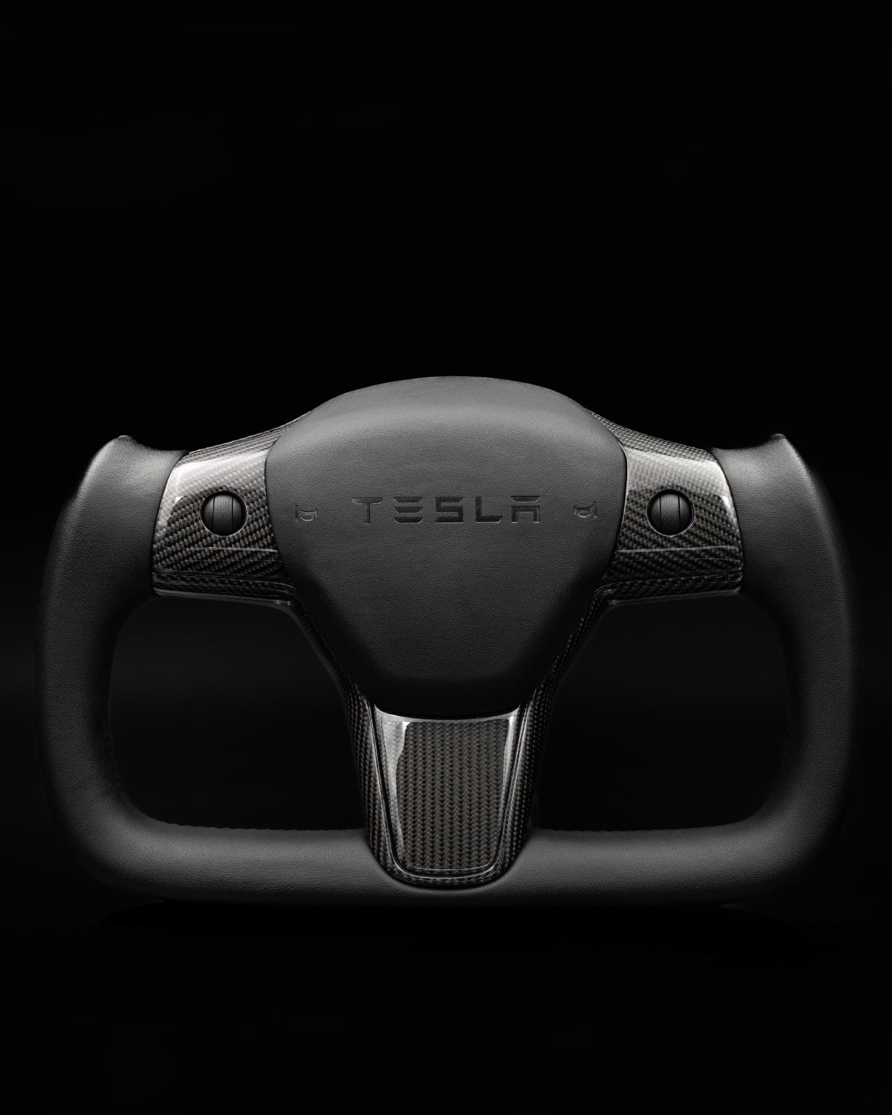 Tesery Joch Plaid Lenkrad für Tesla Modell 3/Y wie weißes Leder
