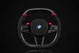 BMW G30 F90 G05 G06 G07 G14 G15 G16 Carbon Fiber Steering Wheel | Alcantara Flat Bottom | M5 M8 X5 X6 X7 SuperNova