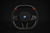 BMW G30 F90 G05 G06 G07 G14 G15 G16 Carbon Fiber Steering Wheel | Alcantara Flat Bottom | M5 M8 X5 X6 X7 SuperNova