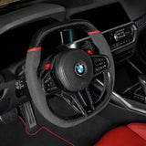 BMW G80 G82 G87 Carbon Fiber Steering Wheel | Alcantara Flat Bottom | M2 M3 M4 SuperNova