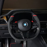 BMW G30 F90 G05 G06 G07 G14 G15 G16 Carbon Fiber Steering Wheel | Alcantara Flat Bottom | M5 M8 X5 X6 X7 SuperNova