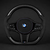 BMW G80 G82 G87 Carbon Fiber Steering Wheel | Alcantara Flat Bottom | M2 M3 M4 VantaBlack