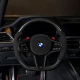 BMW G80 G82 G87 Carbon Fiber Steering Wheel | Alcantara Flat Bottom | M2 M3 M4 VantaBlack