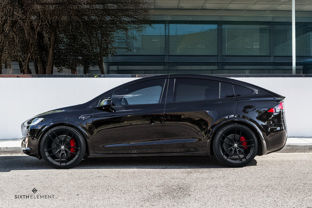 SE-105 1 PIECE MONOBLOCK FORGED WHEELS RIMS SET FOR TESLA Model X Plai ...