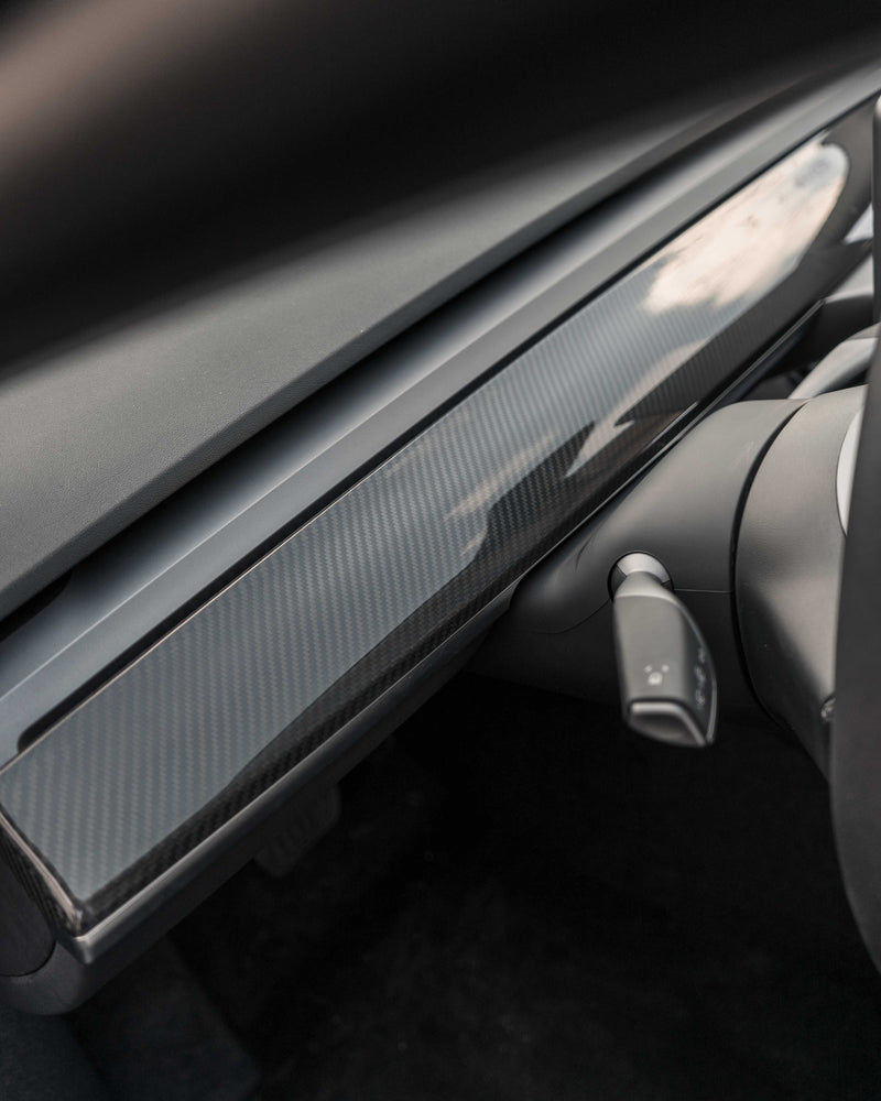 subsection matte Carbon fiber decoration Dashboard For Tesla Model