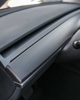 TESLA MODEL 3 & Y REAL CARBON FIBER MATTE OR GLOSS DASHBOARD COVER