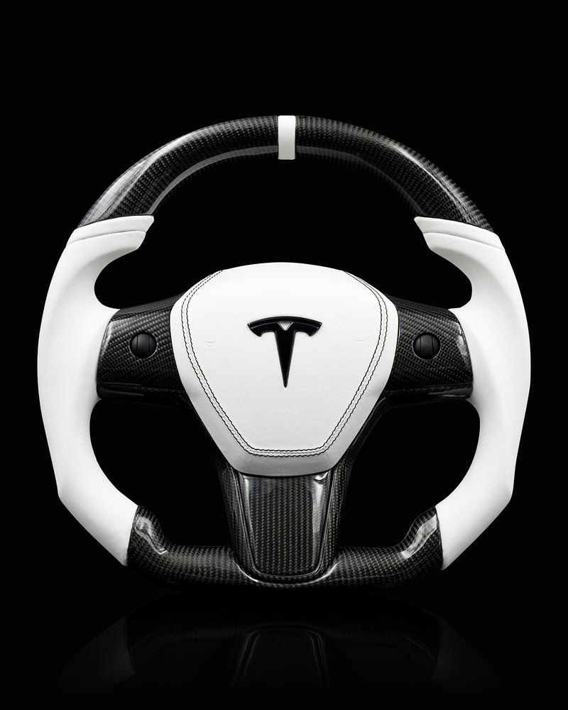 Genuine Tesla Heated Leather Steering Wheel – Fits Model 3 & Model Y (Part #1490214-00-B)