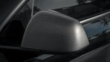 TESLA MODEL 3 REAL CARBON FIBER SIDE REARVIEW MIRROR CAP COVERS IN MATTE & GLOSS